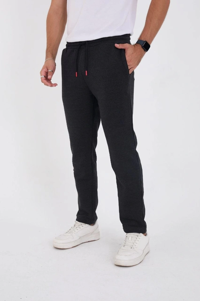 Unisex Uzun Kol Yarım Farmuarlı Yakalı Basic SweatShirt - Beyaz