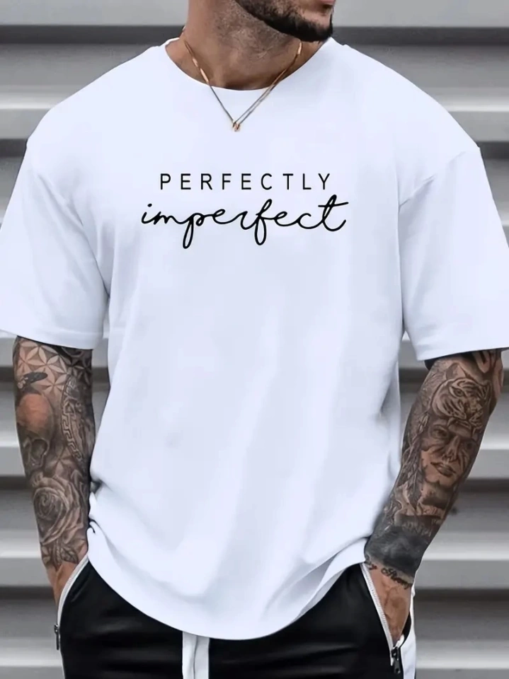 Erkekler Için PERFECTLY Günlük Tişört - Beyaz